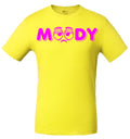 MOODY Sad Face Pink Yellow T-Shirt