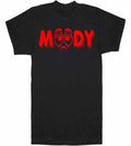 MOODY Sad Face Red T-Shirt