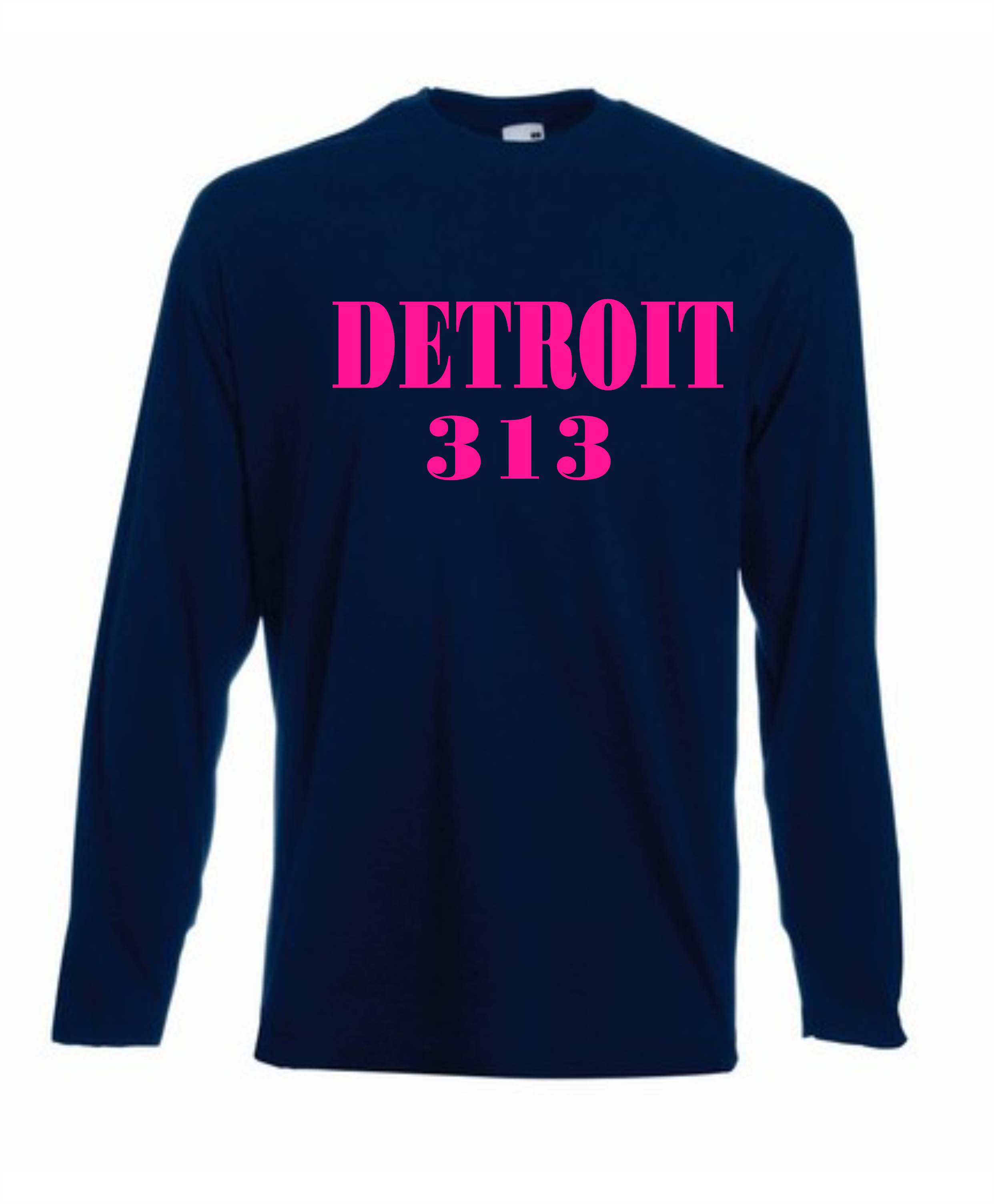 Detrit 313 Black Long Sleeve T Shirt