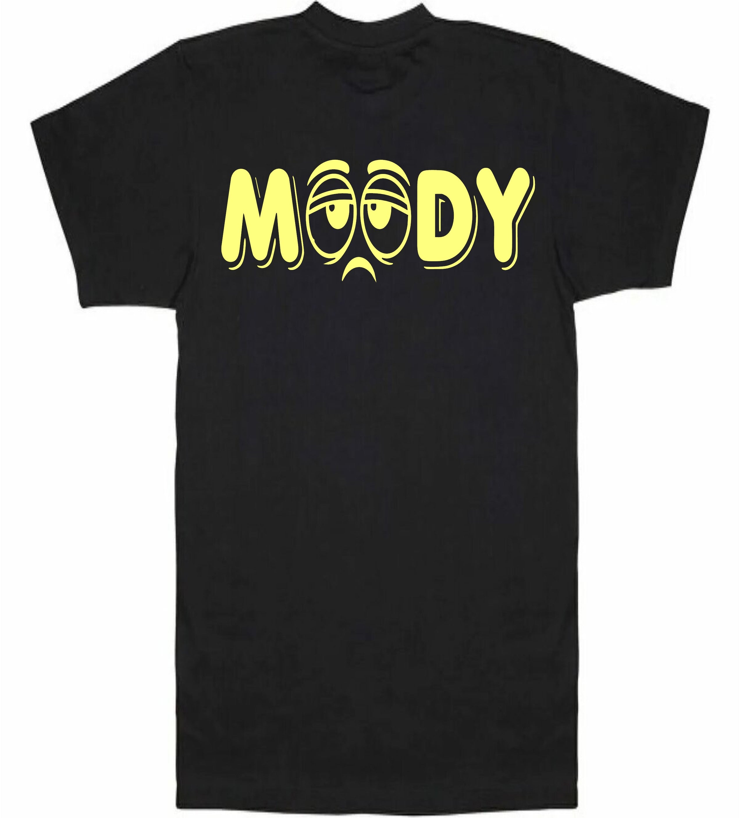 MOODY Sad Face Yellow T-Shirt