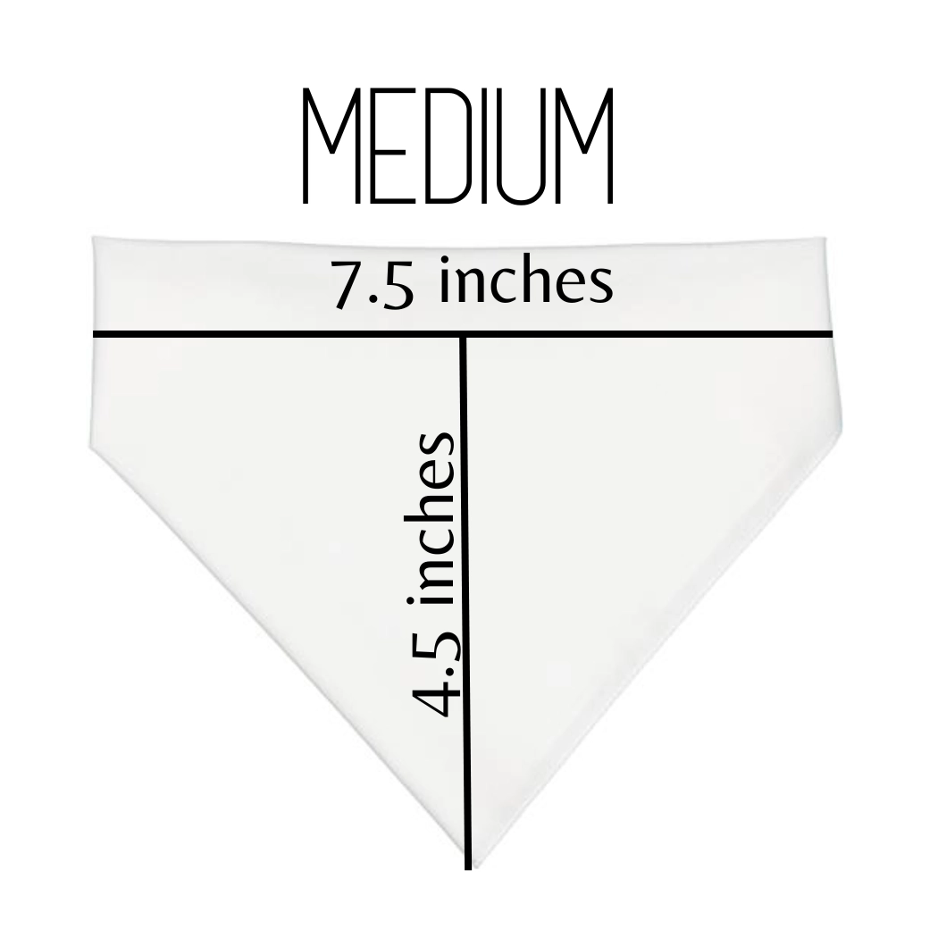 White polyester bandana