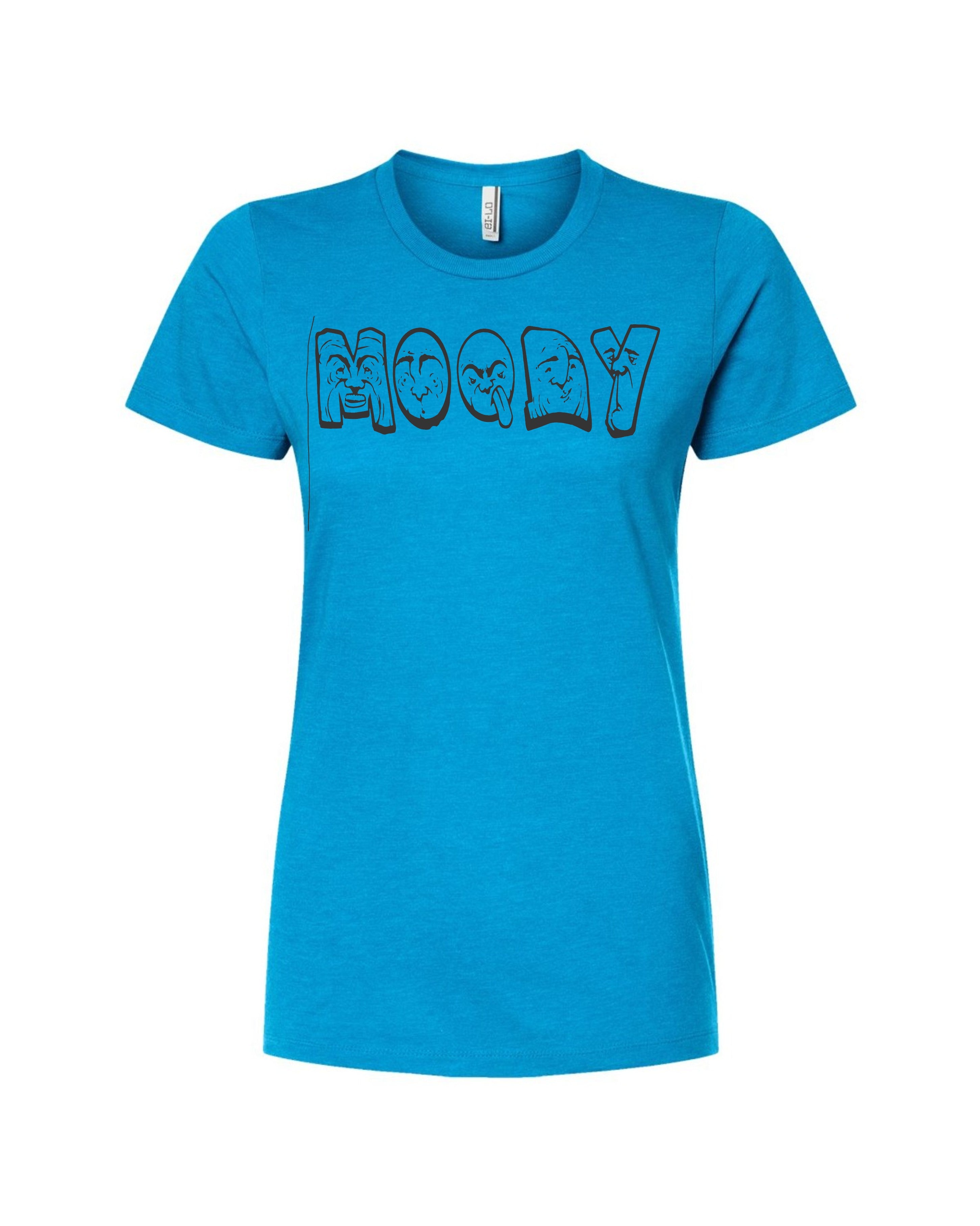 MOODY Outline Women's Blue Tee