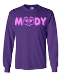 Long Sleeve men Purple T Shirt