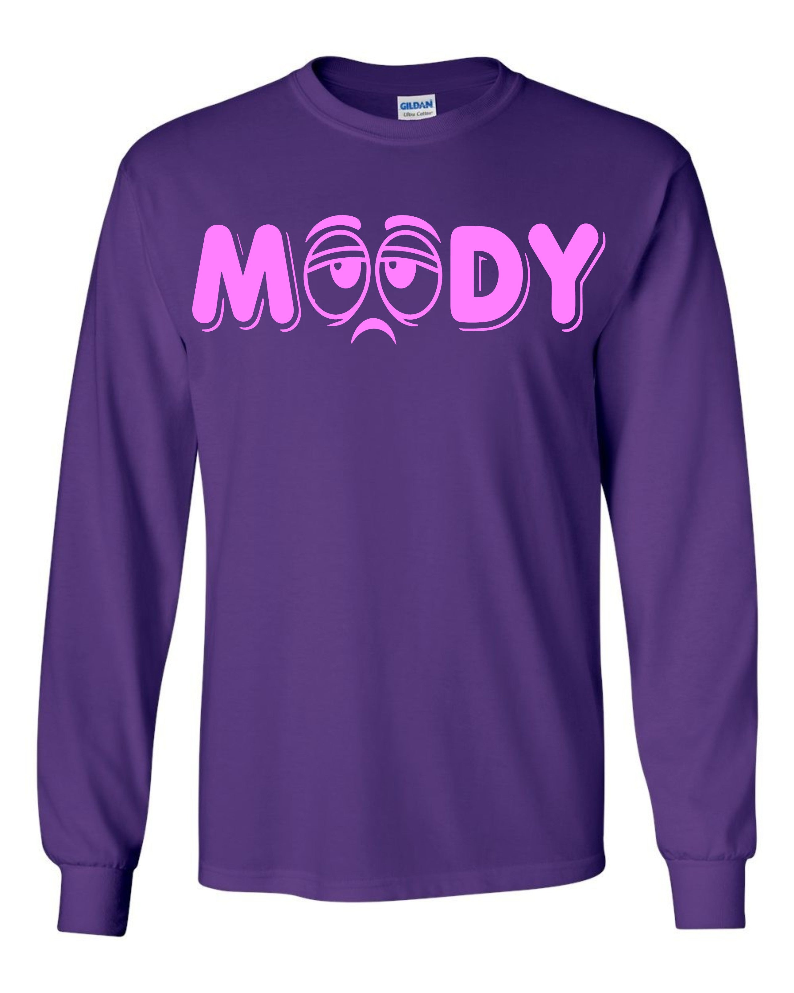 Long Sleeve men Purple T Shirt