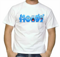 Moody Blue Emotions Graphic T-Shirt – White