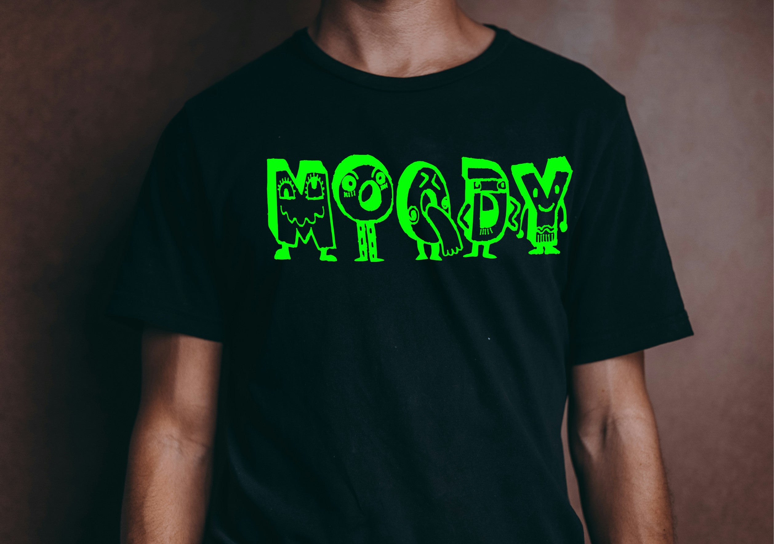 MOODY Spooky Green T-Shirt