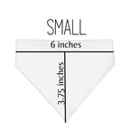 White polyester bandana