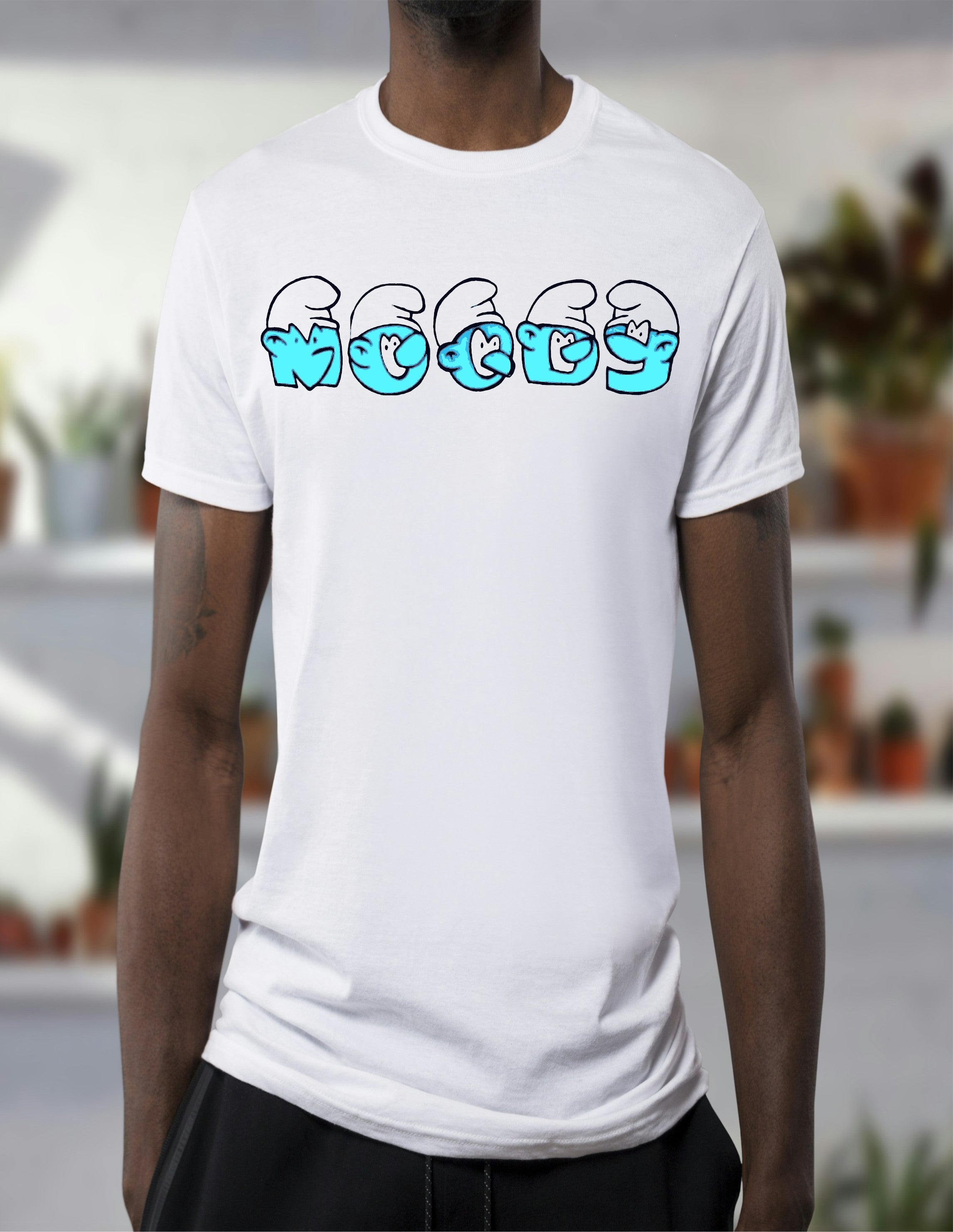 MOODY Blue Characters T-Shirt