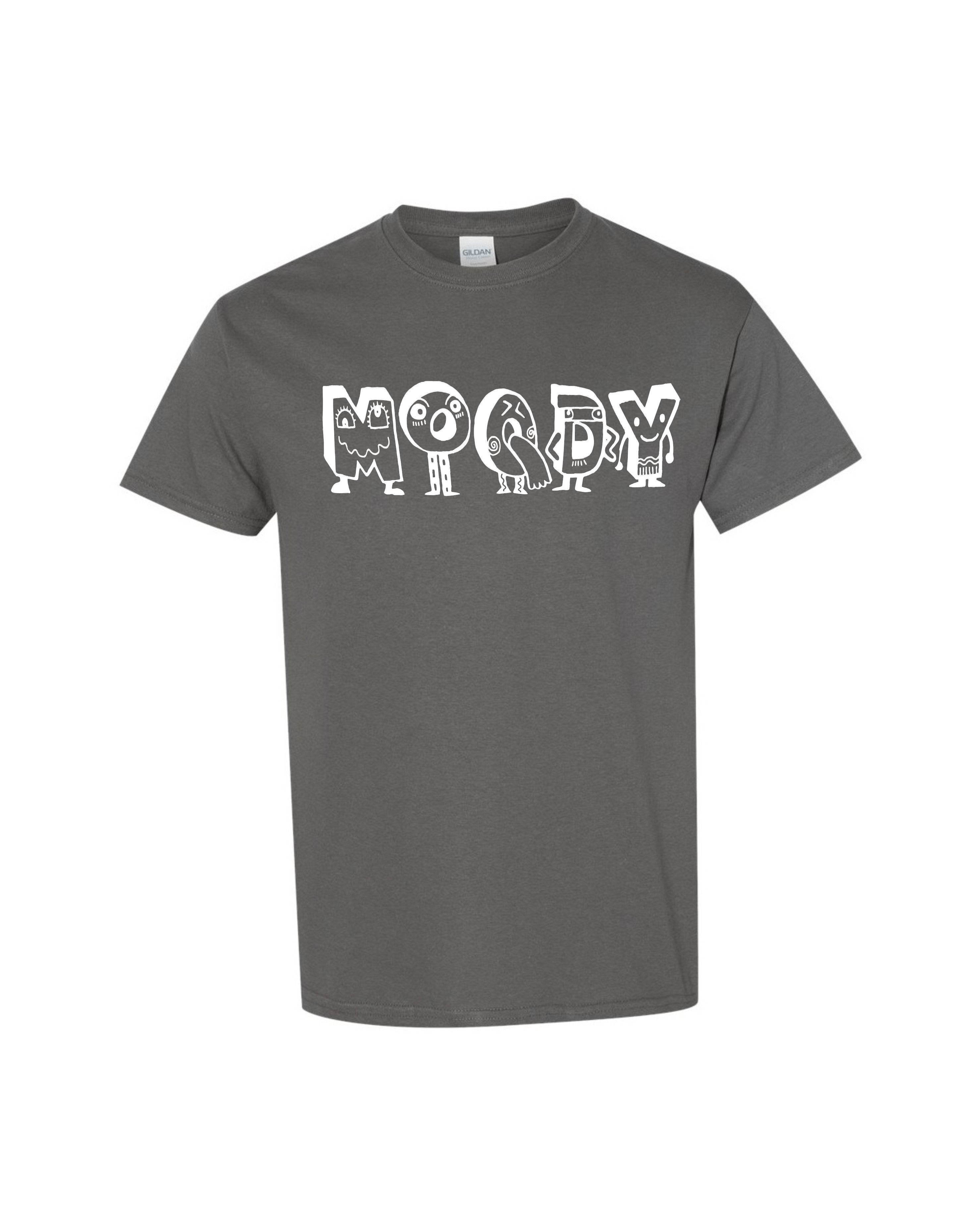 MOODY White Characters Performance Tee