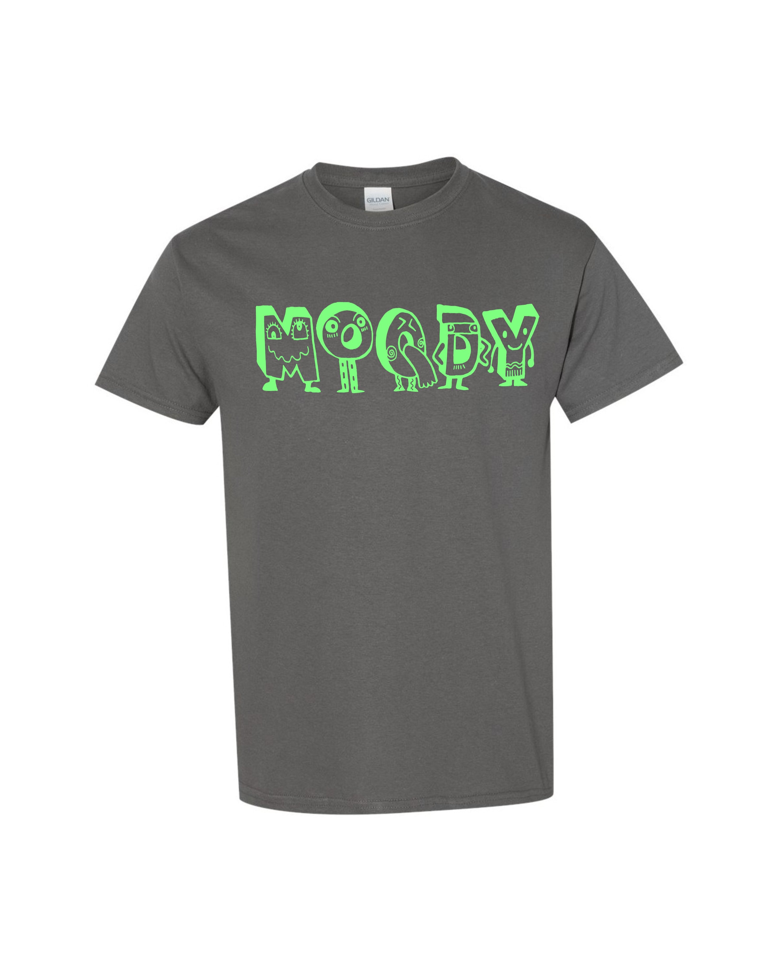 MOODY Green Characters Performance Tee