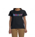 Ladies Relaxed Fit T-Shirt - Black with Multicolor Logo
