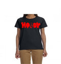 Ladies Relaxed Fit T-Shirt - Black with Red Logo